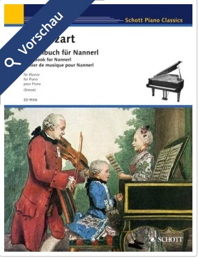 Notenbuch für Nannerl - hier klicken Notenbuch für Nannerl - hier klicken