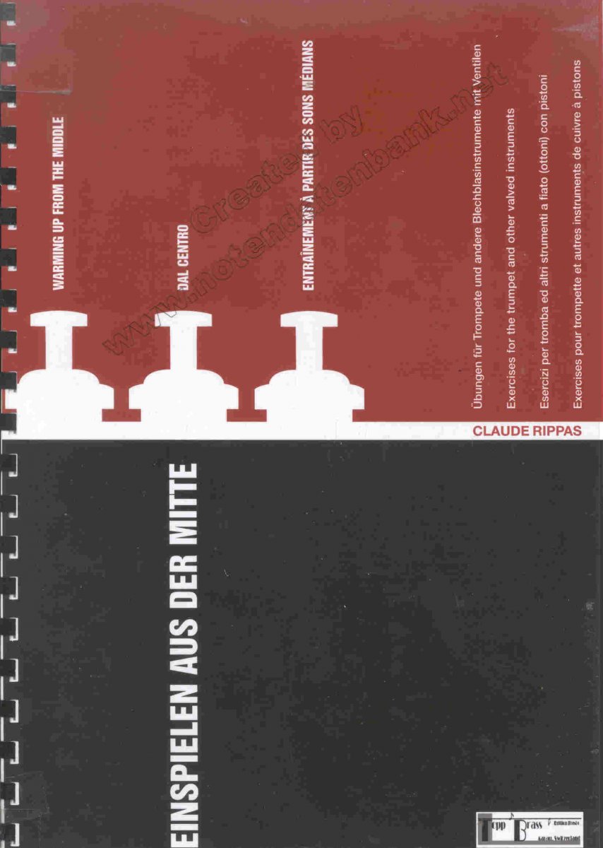 Einspielen aus der Mitte / Warming up from the Middle / Entra�nements � partir des sons m�dians / Del centro - hier klicken