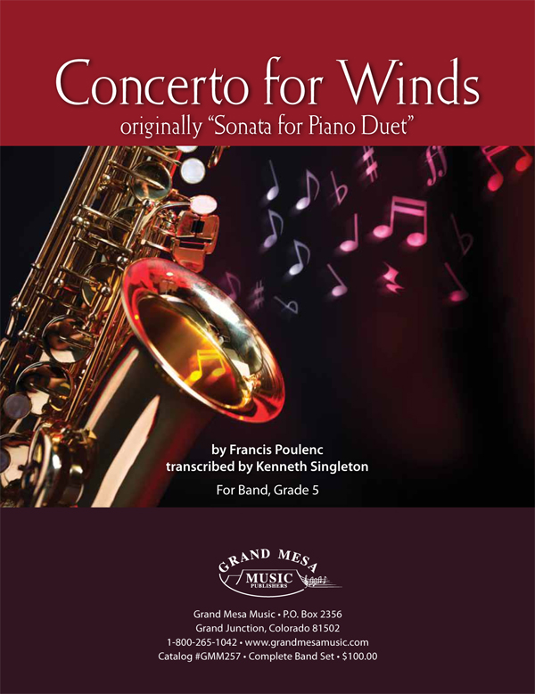 Concerto for Winds (Originally Sonata for Piano-4 Hands) - hier klicken