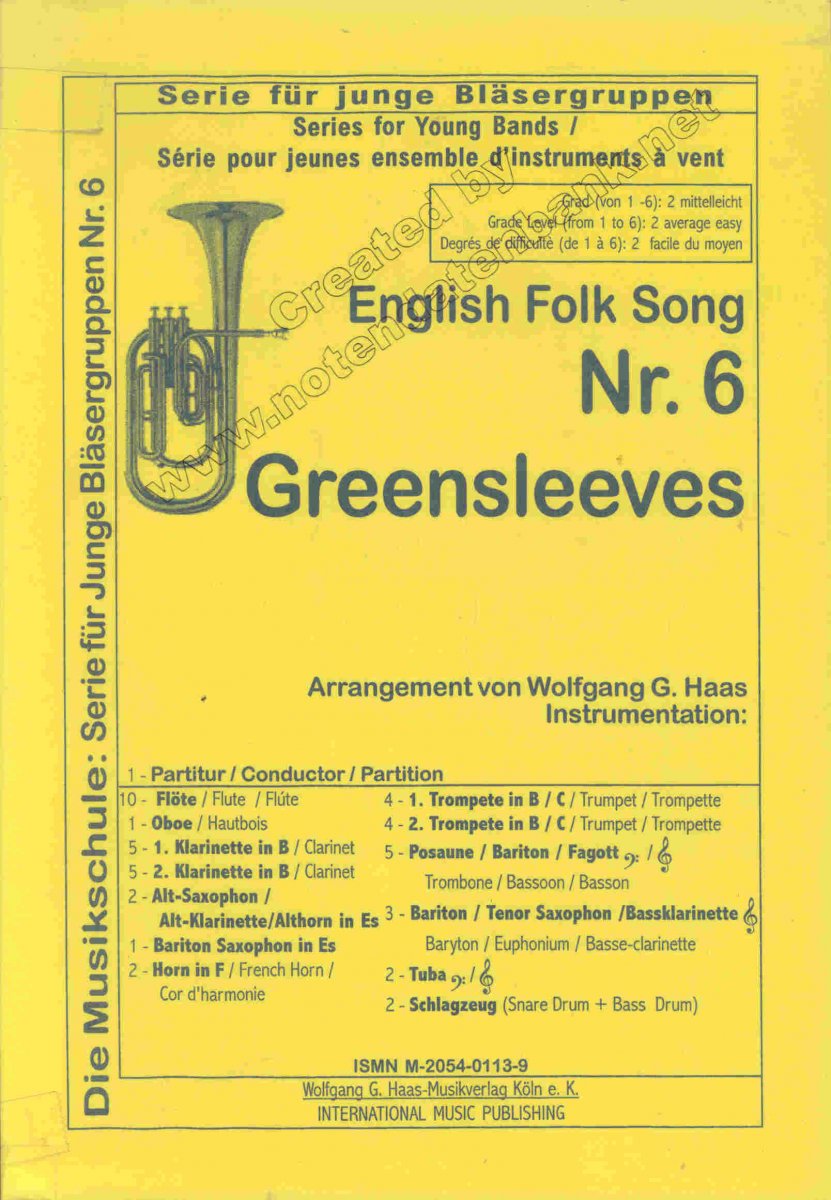 English Folk Song 'Greensleeves' - hier klicken
