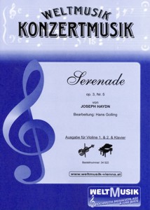 Serenade, Op. 3, Nr. 5 - hier klicken Serenade, Op. 3, Nr. 5 - hier klicken