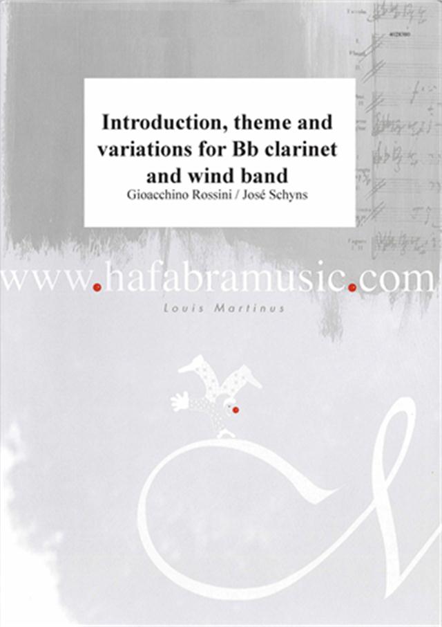 Introduction, theme and variations for Bb clarinet and wind band - hier klicken Introduction, theme and variations for Bb clarinet and wind band - hier klicken
