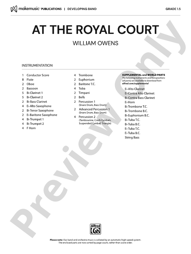 At the Royal Court - hier klicken