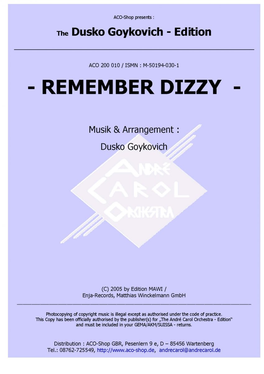 Remember Dizzy - hier klicken Remember Dizzy - hier klicken