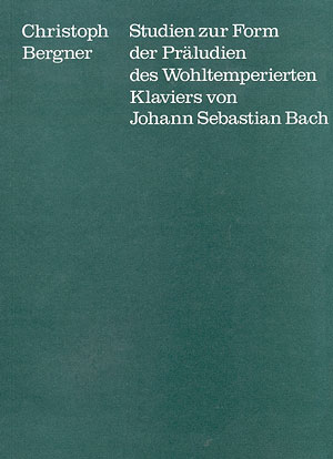 Studien zur Form der Prludien des Wohltemperierten Klaviers von J.S. Bach - cliquer ici