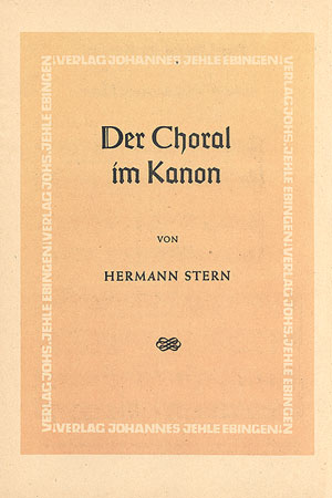 Stern: Der Choral im Kanon - hier klicken