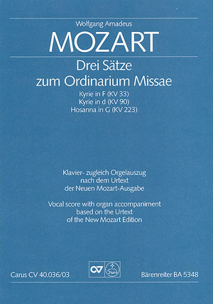 Mozart: Drei Sätze zum Ordinarium Missae - hier klicken Mozart: Drei Sätze zum Ordinarium Missae - hier klicken