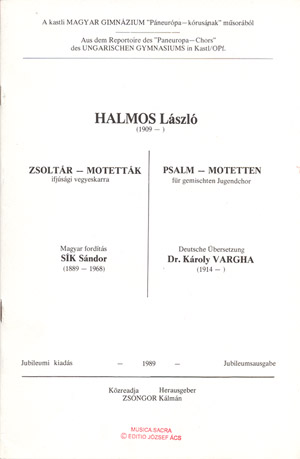 14 Psalm-Motetten f�r gem. Chor - hier klicken