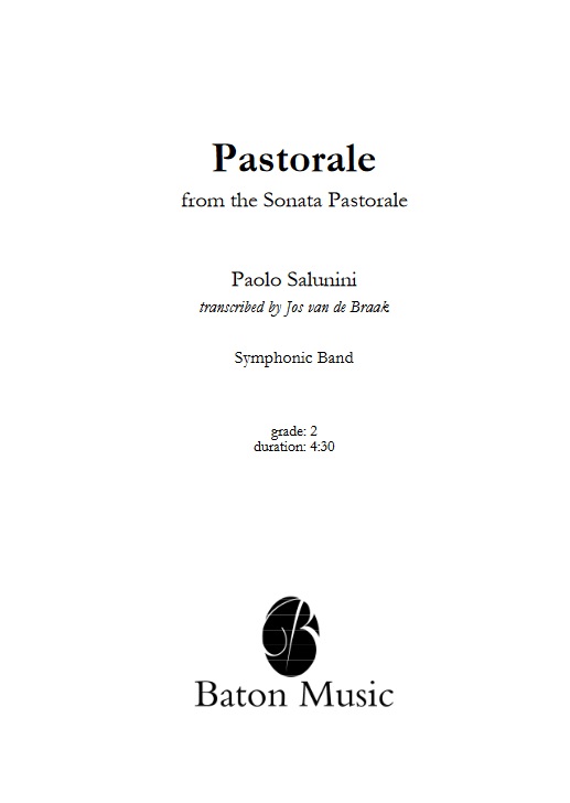 Pastorale (from the 'Sonata Pastorale') - hier klicken