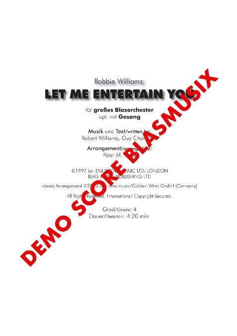 Let me entertain you - hier klicken