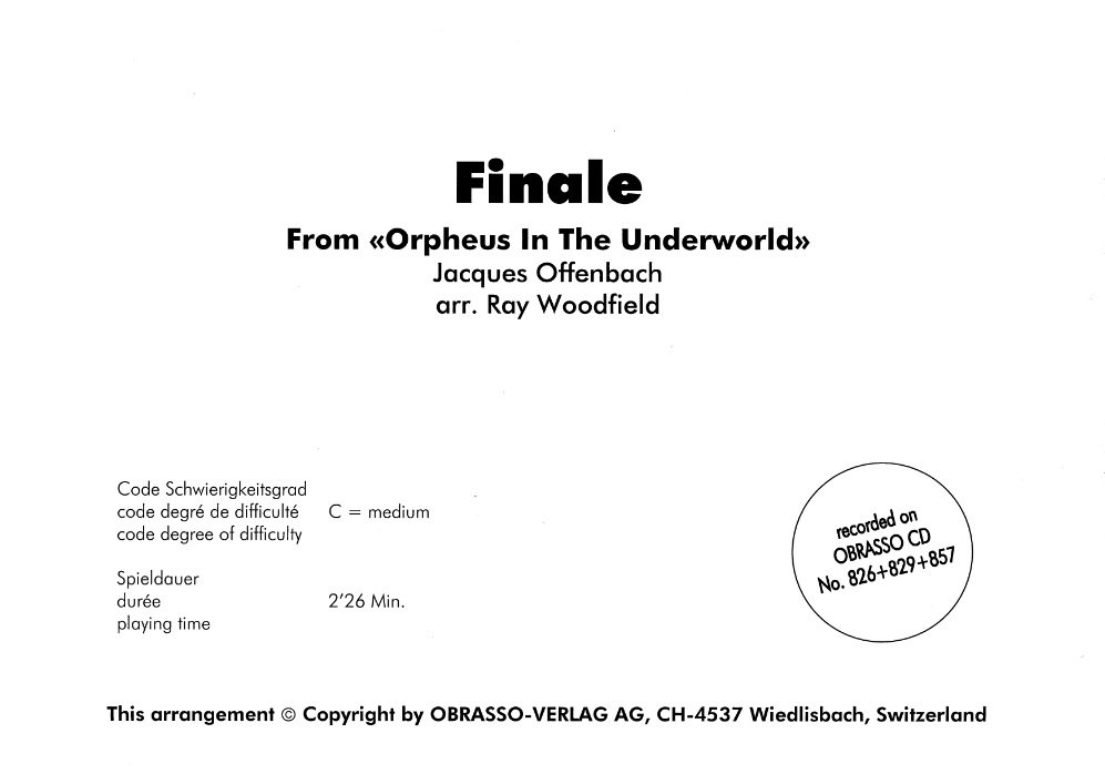 Finale from 'Orpheus in the Underworld' - hier klicken