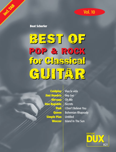 Best Of Pop & Rock for Classical Guitar #10 - klik hier