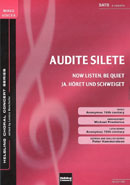 Audite silete (Now listen, be quiet / Ja, höret und schweiget) - hier klicken Audite silete (Now listen, be quiet / Ja, höret und schweiget) - hier klicken