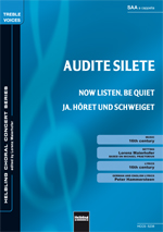 Audite silete (Now listen, be quiet / Ja, höret und schweiget) - hier klicken Audite silete (Now listen, be quiet / Ja, höret und schweiget) - hier klicken
