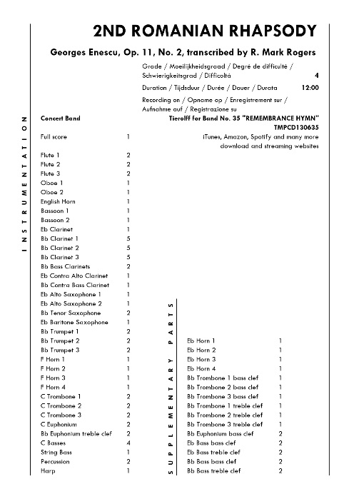 2. Romanian Rhapsody (2nd) - hier klicken