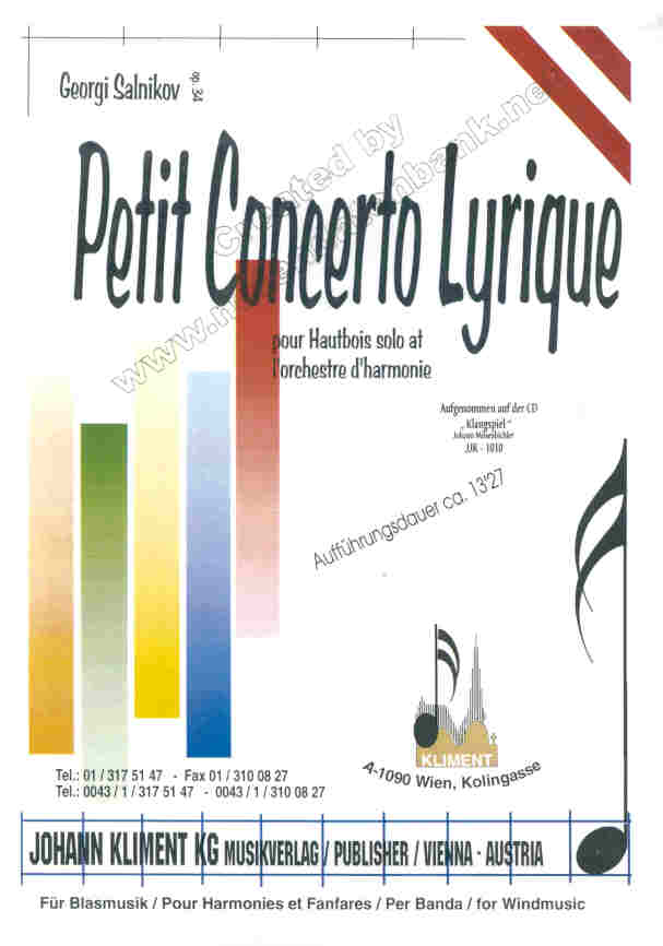 Petit Concerto Lyrique - hier klicken