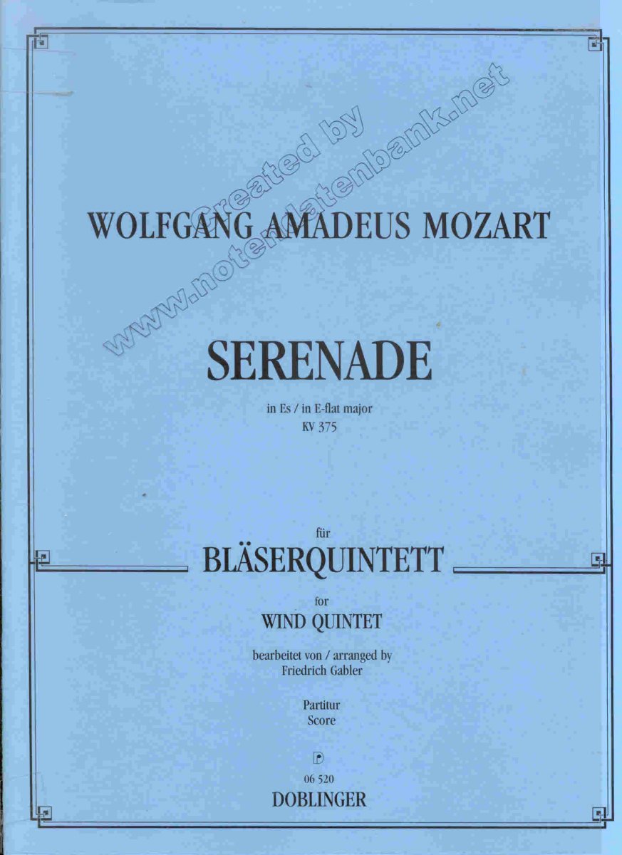 Serenade in Es (Partitur) - hier klicken Serenade in Es (Partitur) - hier klicken