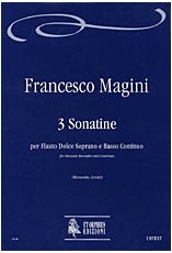 3 Sonatinas for Descant Recorder and Continuo - hier klicken