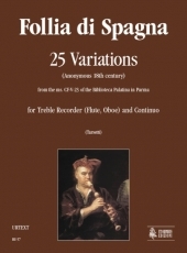 Follia di Spagna. 25 Variations for Treble Recorder (Flute, Oboe) and Continuo - hier klicken Follia di Spagna. 25 Variations for Treble Recorder (Flute, Oboe) and Continuo - hier klicken