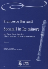 Sonata No. 1 in D minor for Treble Recorder (Flute, Oboe) and Continuo - hier klicken Sonata No. 1 in D minor for Treble Recorder (Flute, Oboe) and Continuo - hier klicken
