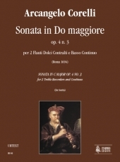 Sonata in C maj Op. 4 No. 3 for 2 Treble Recorders and Continuo - hier klicken Sonata in C maj Op. 4 No. 3 for 2 Treble Recorders and Continuo - hier klicken