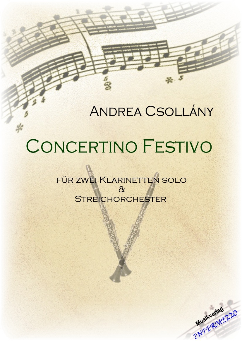 Concertino Festivo fr 2 Solo-Klarinetten und kleines Orchester - hier klicken