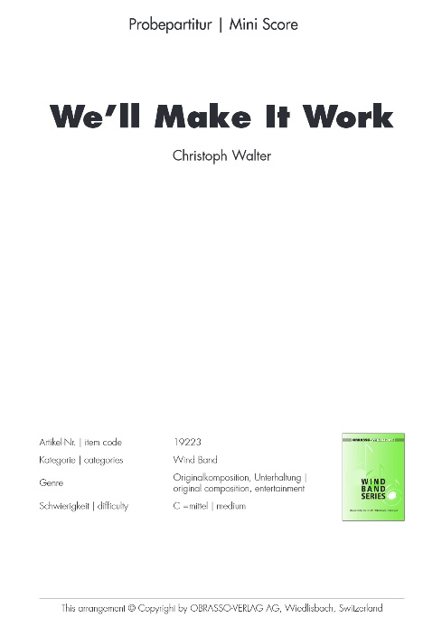 We'll Make It Work (Wir schaffen das) - hier klicken