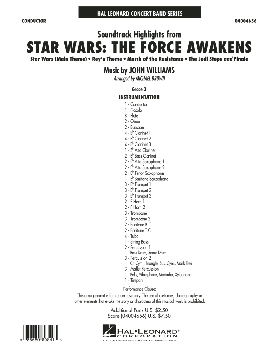 Soundtrack Highlights from 'Star Wars: The Force Awakens' - hier klicken