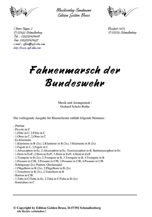 Fahnenmarsch der Bundeswehr - hier klicken