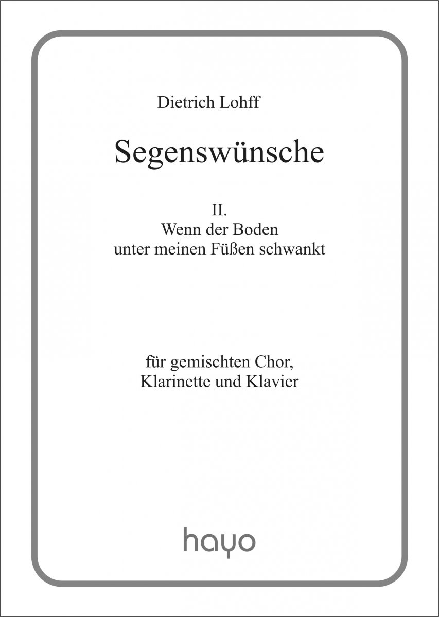Wenn der Boden unter meinen F��en schwankt (#2 aus 'Segensw�nsche') - hier klicken