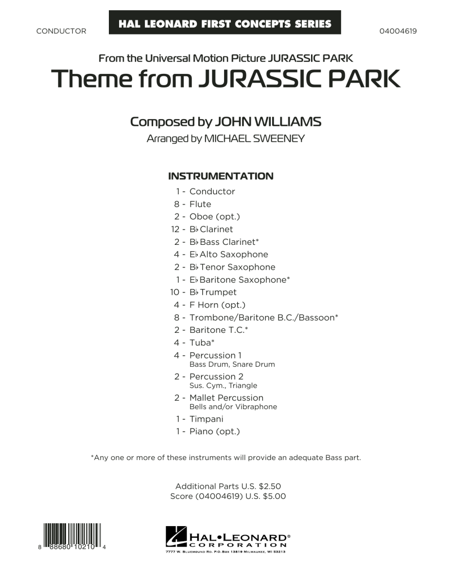 Theme from 'Jurassic Park' - hier klicken