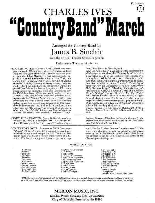 Country Band March - hier klicken