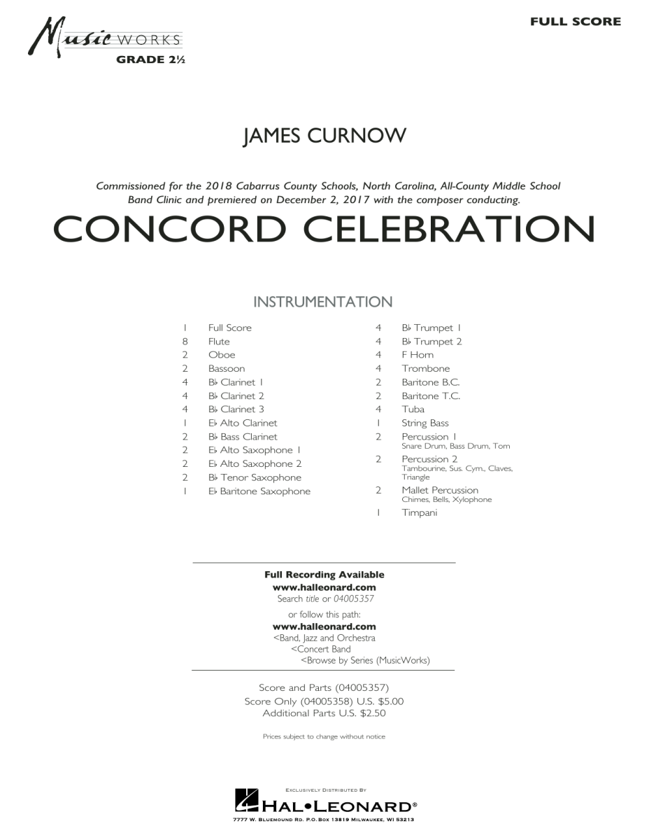 Concord Celebration - hier klicken