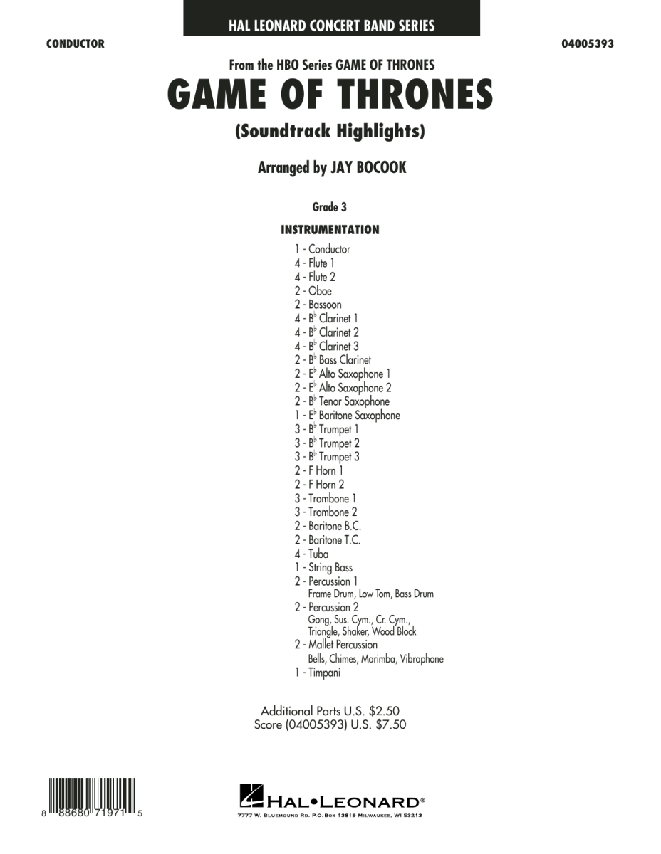 Game Of Thrones (Soundtrack Highlights) - hier klicken