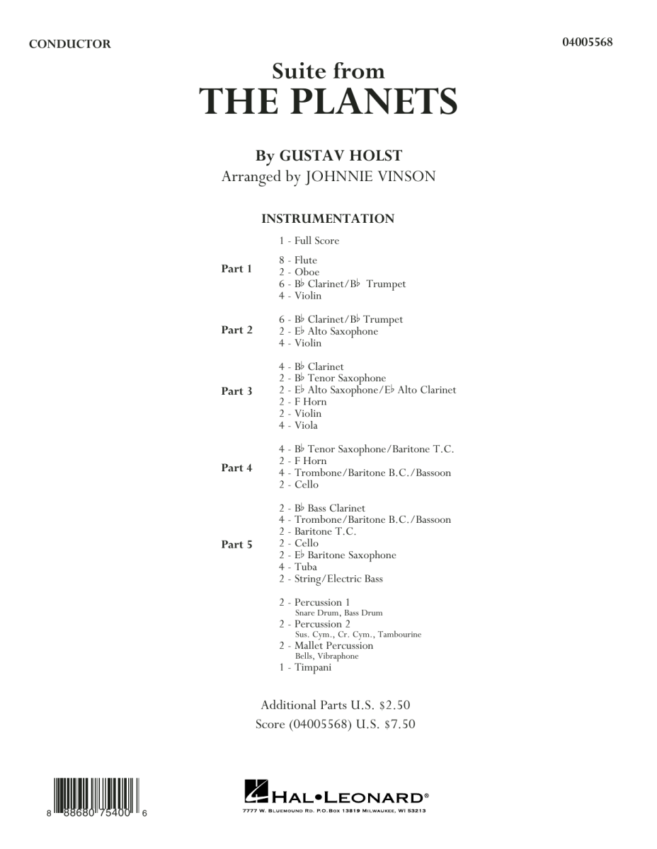 Suite from 'The Planets' - hier klicken