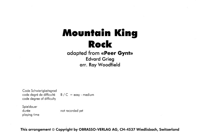Mountain King Rock - hier klicken