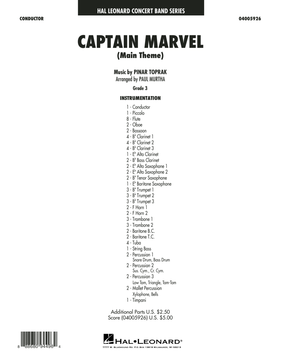 Captain Marvel (Main Theme) - hier klicken