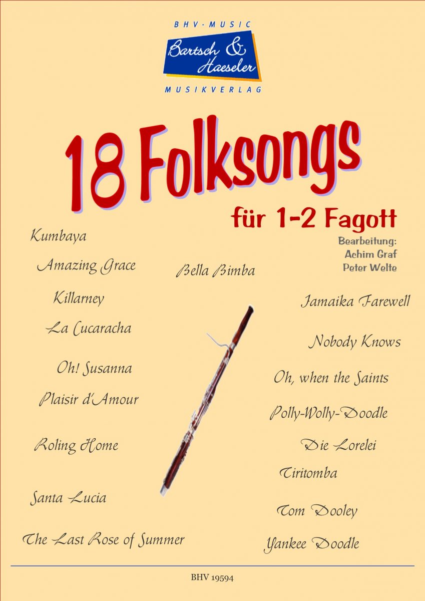 18 Folksongs (Fagott) - hier klicken