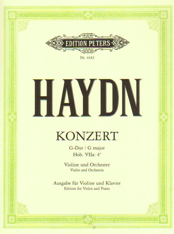 Konzert G-Dur für Violine und Orchester - hier klicken Konzert G-Dur für Violine und Orchester - hier klicken