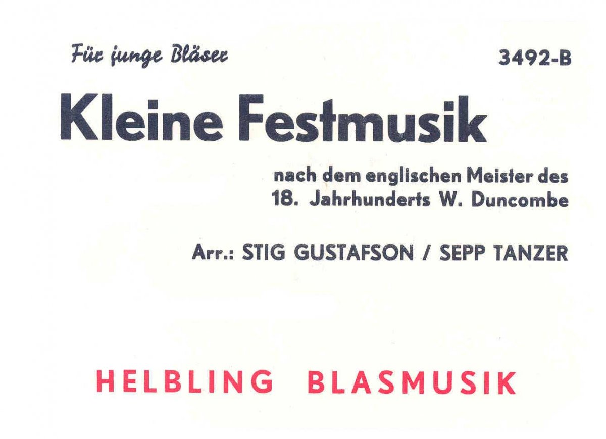 Kleine Festmusik - hier klicken Kleine Festmusik - hier klicken