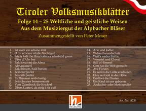 Tiroler Volksmusikbl�tter #14: 25 weltliche und geistliche Weisen - hier klicken