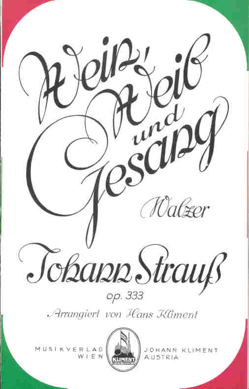 Wein, Weib und Gesang (Aimer, boire et chanter) - hier klicken