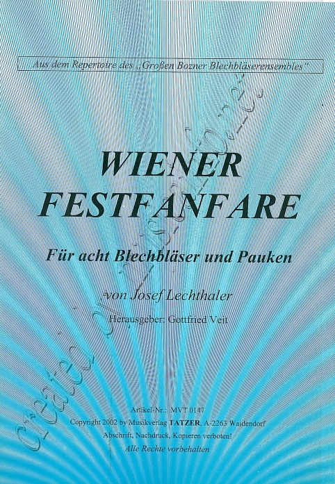 Wiener Festfanfare - hier klicken Wiener Festfanfare - hier klicken