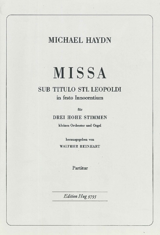 Missa sub titulo Sti. Leopoldi in festo Innoventium - hier klicken Missa sub titulo Sti. Leopoldi in festo Innoventium - hier klicken