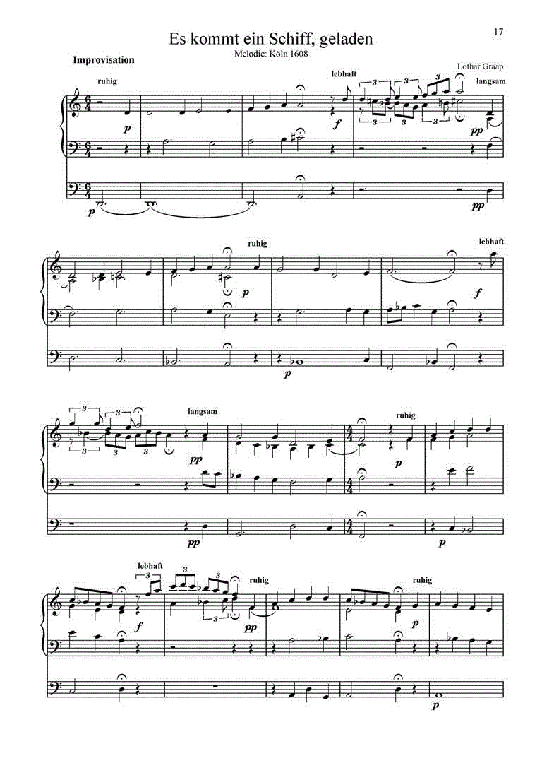 Adventsalbum - Sample sheet music