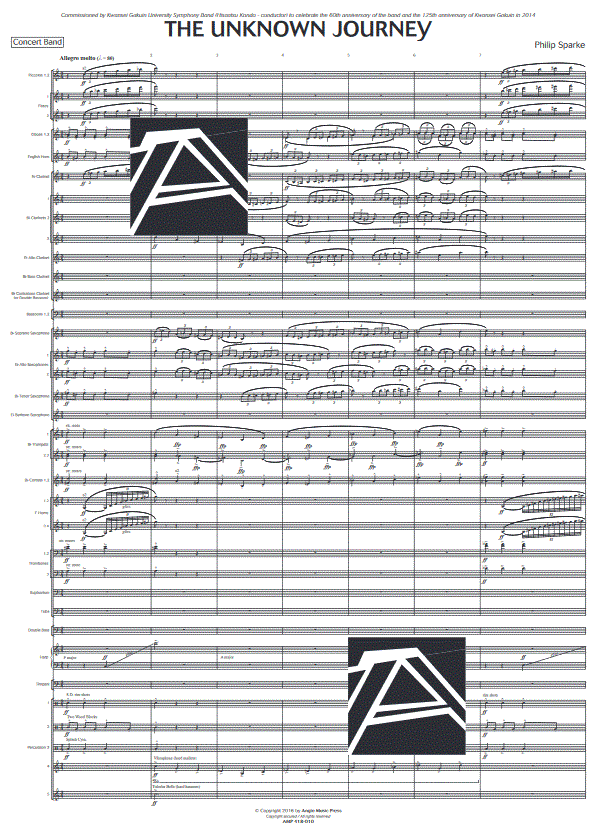 Unknown Journey, The - Sample sheet music