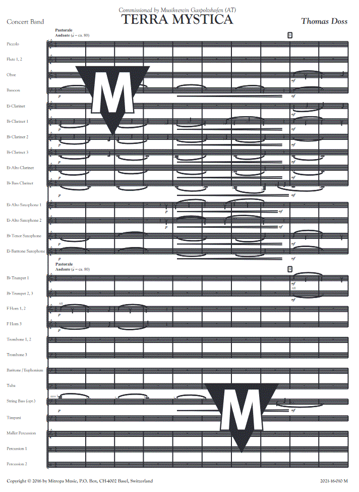 Terra Mystica - Sample sheet music