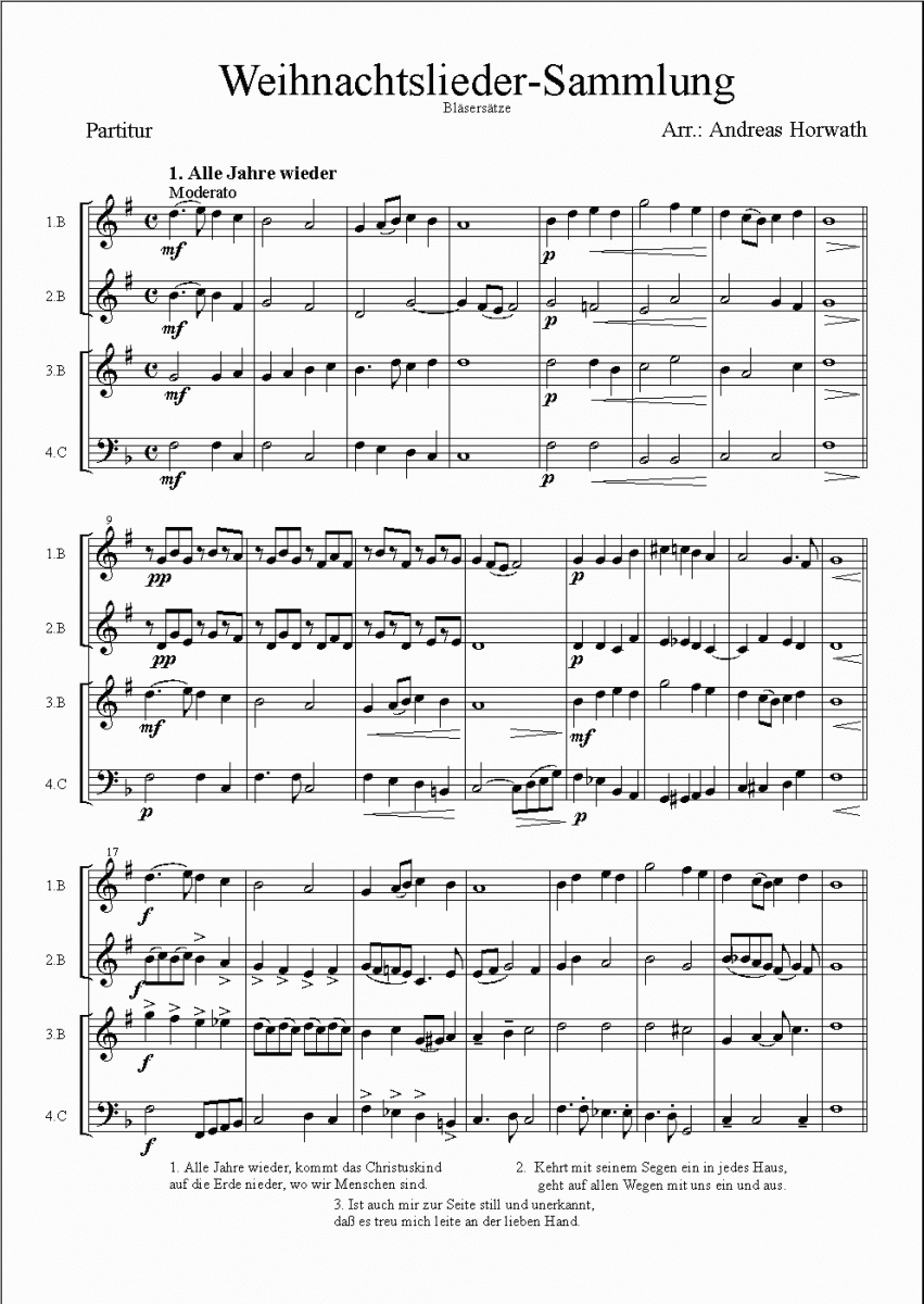 MusicaInfo.net/Detail/Weihnachtslieder-Sammlung - 2. Stimme In B (4095814)